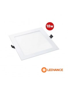 PLAFON EMBUTIR LEDVANCE INSERT CUADRADO 18W LUZ CALIDA 830