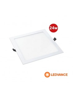 PLAFON EMBUTIR LEDVANCE INSERT CUADRADO 24W LUZ CALIDA 830