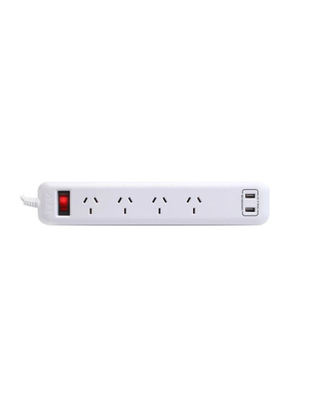 PROLONGADOR MULTIPLE TRV 4 TOMAS 2 USB 1,5MTS P/ TERM BL