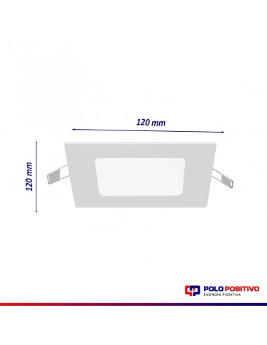 PANEL DE EMBUTIR LED CUADRADO BLANCO 6W 6000K...