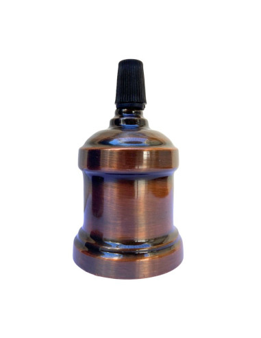 PORTALAMPARA METALICO VINTAGE COBRE VIEJO