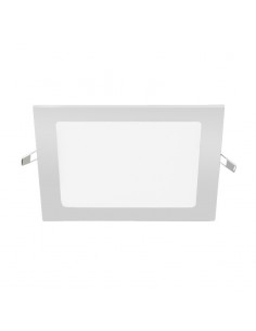 PANEL DE EMBUTIR LED CUADRADO BLANCO 18W 6000K FRIO 22X22CM