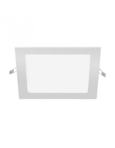 PANEL DE EMBUTIR LED CUADRADO BLANCO 18W 6000K FRIO 22X22CM