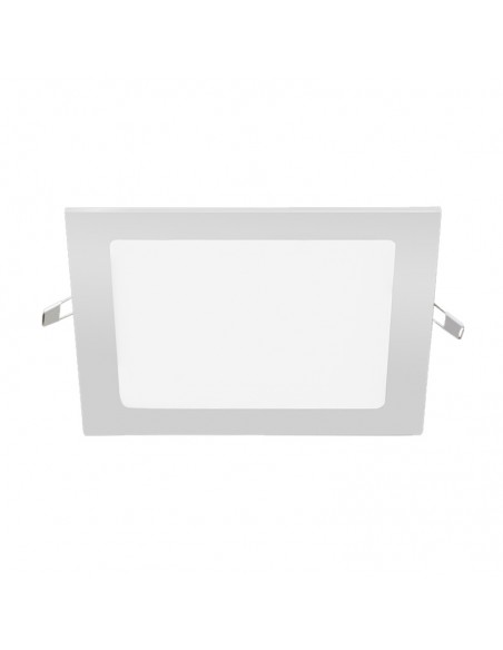 PANEL DE EMBUTIR LED CUADRADO BLANCO 18W 6000K FRIO 22X22CM