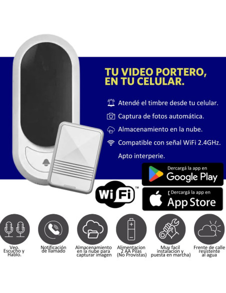PORTERO UNIF.HINTERCOM-KOCOM WIFI FRENTE+TIMBRE