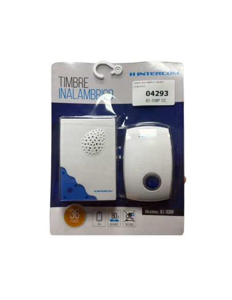 TIMBRE INALAMBRICO GENERICO BLANCO