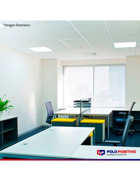 PANEL DE EMBUTIR LED CUADRADO BLANCO 24W FRIO 6000K 30X30CM