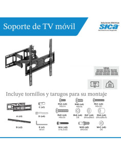 SOPORTE TV  32-70" X2 BRAZO PIVOT 30KG 2