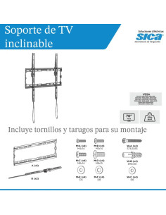 SOPORTE TV  32-70" INCLINABLE 45KG 2