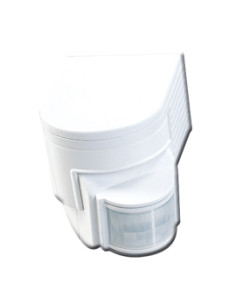 SENSOR DETECTOR MOVIMIENTO PARED 180º BLANCO IP44