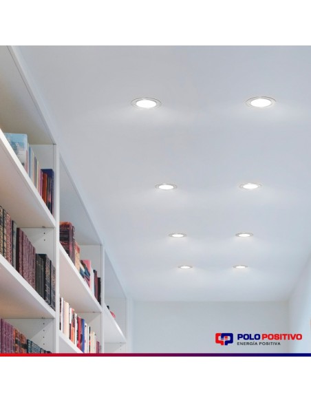 PANEL DE EMBUTIR LED REDONDO BLANCO 6W FRIO 6000K 12CM