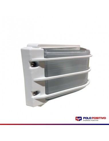 APLIQUE PARED BETA CON REJA APTO LED EXTERIOR...