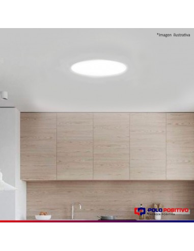 PANEL DE EMBUTIR LED REDONDO BLANCO 24W FRIO...