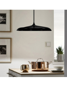 COLGANTE LED MATIZ 30W LUZ CALIDA 3000K 40CM NEGRO 2