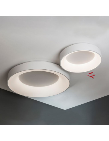 PLAFON LED BAGEL 40W DIMMER 3000K 45CM BLANCO