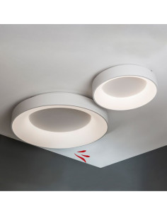 PLAFON LED BAGEL 80W DIMMER 3000K 78CM BLANCO 2