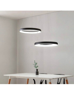 COLGANTE LED GERS 30W 3000K DIMMER 40CM NEGRO 2