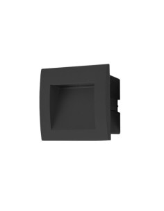 APLIQUE EMBUTIR PARED LED VK-FACE 3W GRIS 3000K
