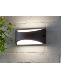 APLIQUE PARED KAPA E27 NEGRO IP54 ALUMINIO 2