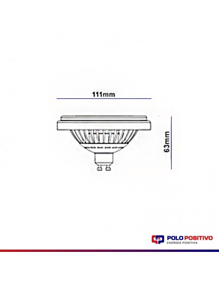 LAMPARA AR111 LED  15W GU10  CALIDA 3000K