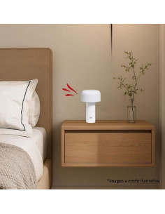 VELADOR PORTATIL USB 3 TONO DIMMER BLANCO 2