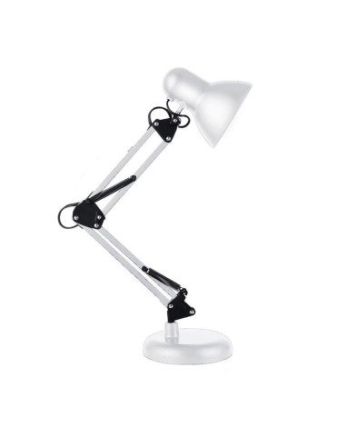 LAMPARA ESCRITORIO CLASSIC E27 DOBLE BRAZO BLANCO