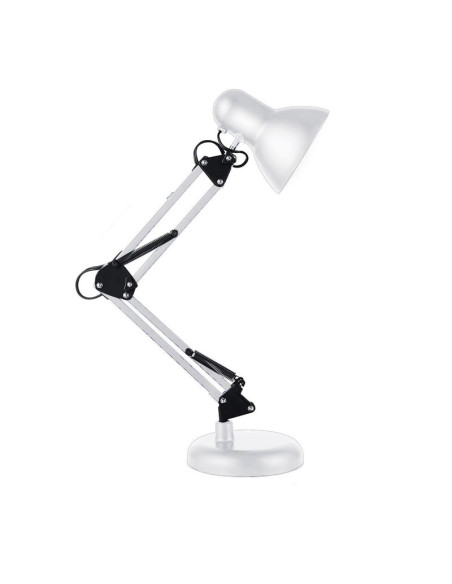 LAMPARA ESCRITORIO CLASSIC E27 DOBLE BRAZO BLANCO