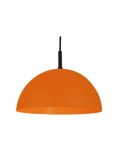 COLGANTE MEDIA ESFERA 35CM E27 POLIPROPILENO NARANJA