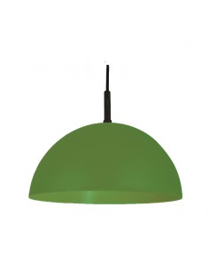 COLGANTE MEDIA ESFERA 35CM E27 POLIPROPILENO VERDE