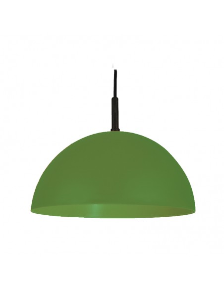 COLGANTE MEDIA ESFERA 35CM E27 POLIPROPILENO VERDE