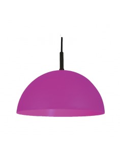 COLGANTE MEDIA ESFERA 35CM E27 POLIPROPILENO VIOLETA