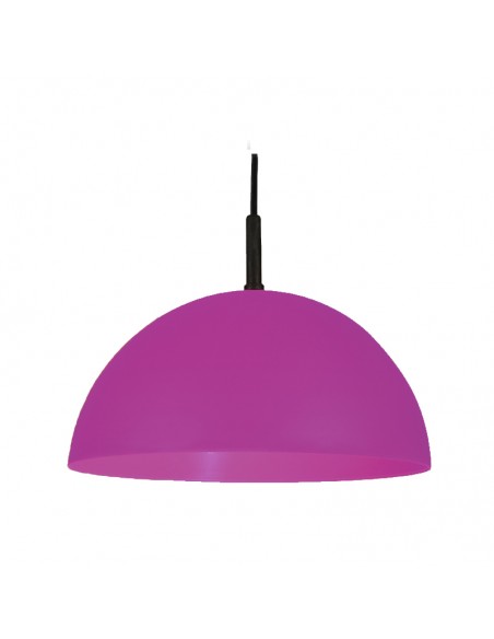 COLGANTE MEDIA ESFERA 35CM E27 POLIPROPILENO VIOLETA