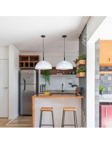 COLGANTE MEDIA ESFERA 35CM E27 POLIPROPILENO...