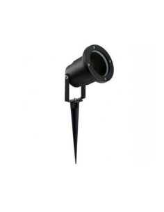 SPOT JABALINA ALUMINIO GU10 IP65 LISO NEGRO