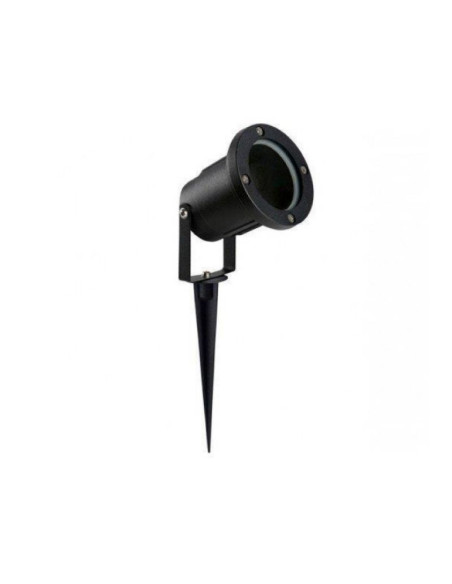 SPOT JABALINA ALUMINIO GU10 IP65 LISO NEGRO
