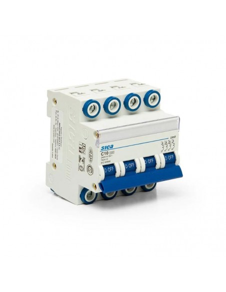 INTERRUPTOR TERMOMAGNETICO SICA TRETRAPOLAR 4X 80A