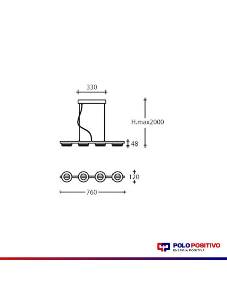 COLGANTE LED LONGBOAT SINGLE 36W DIMMER CANDIL