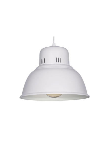COLGANTE CAMPANA INDUSTRIAL ALUMINIO BLANCO 28CM E27