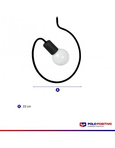 COLGANTE DOBLADO REDONDO ROSA E27