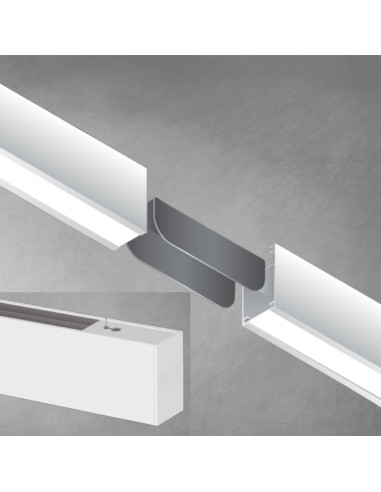 LISTON LED LEGO NEGRO 40W 170CM 6600LM LUZ NEUTRA