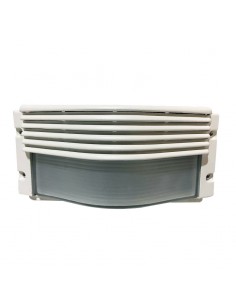 APLIQUE PARED GIARDINO C/ VISERA APTO LED EXTERIOR BLANCO