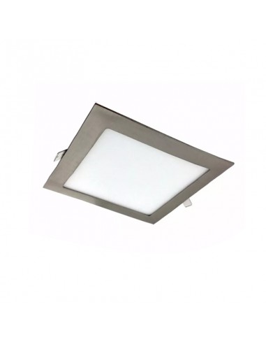 PANEL DE EMBUTIR LED CUADRADO PLATIL 12W CALIDO 3000K 17X17