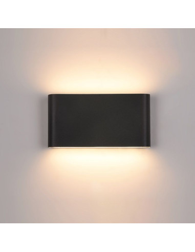 APLIQUE BIDIRECCIONAL MYST II LED 2X6W NEGRO...