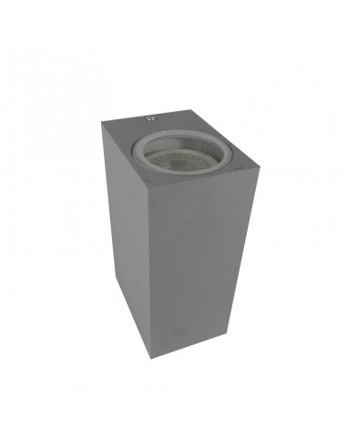 APLIQUE BIDIRECCIONAL RECTO 2 LUCES GU10 GRIS