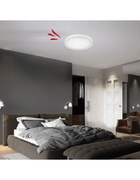 PLAFON LED SPLIT BLANCO 48W 50CMS LUZ CALIDA