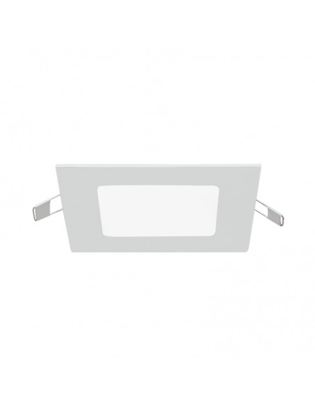 PANEL DE EMBUTIR LED CUADRADO BLANCO 6W CALIDO 3000K 12X12CM