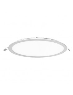 PANEL DE EMBUTIR LED REDONDO BLANCO 24W CALIDO 3000K 30CM