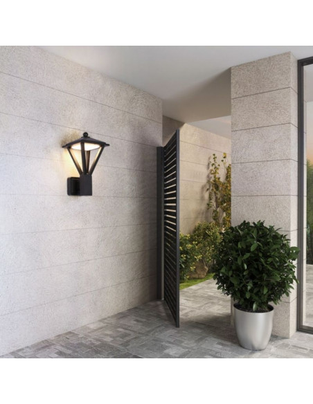 FAROLA FAROL BIDIRECCIONAL KIRA 12W + 3W 3000K NEGRO ALUMIN
