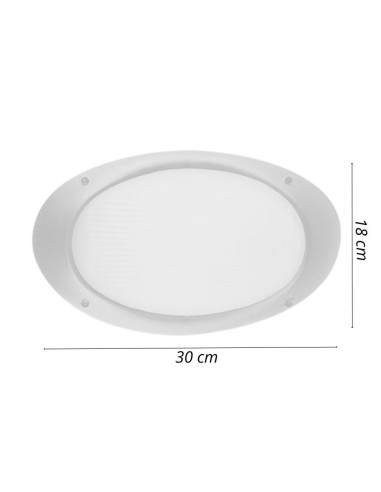 TORTUGA OVAL POLIPROPILENO LISA ARO ALTO BLANCO...