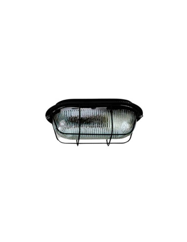 TORTUGA CHAPA OVAL CHICA E27 NEGRO 20X11CM